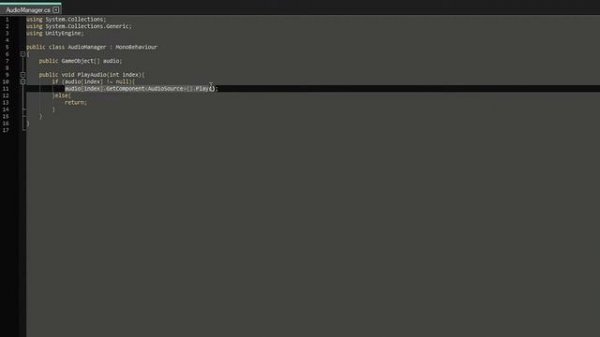 Audio Manager in C# | unity tutorial