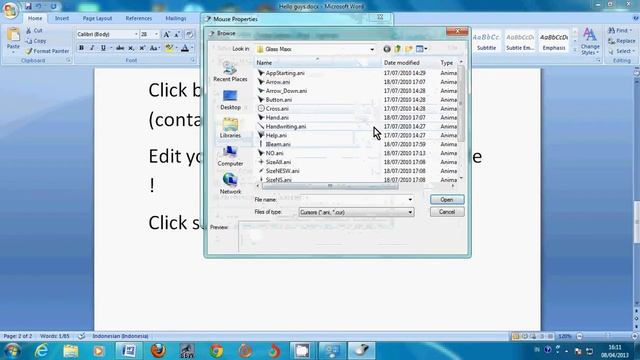 how to change your mouse's pointer/cursor ( very cool )(sets) on windows 7 смотреть онлайн