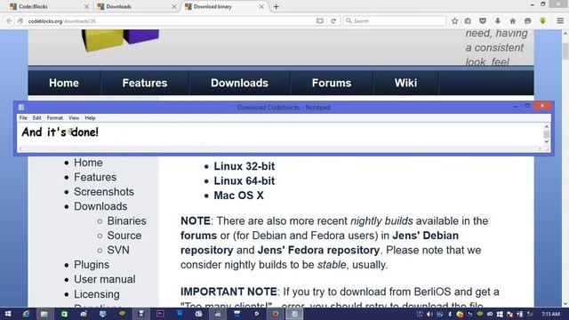 How to download & Install Codeblocks- Windows/vista/Mac смотреть онлайн