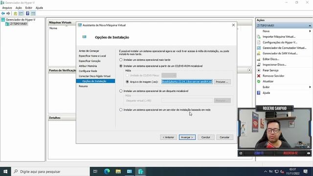 INSTALANDO O UBUNTU SERVER NO HYPER-V no Windows Server 2022 смотреть онлайн