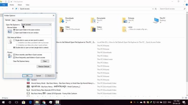 How to Set Default Open File Explorer to This PC смотреть онлайн