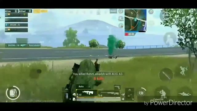 Pubg mobile||4 flar drop hunting || full rush gameplay with AUG A3 смотреть онлайн