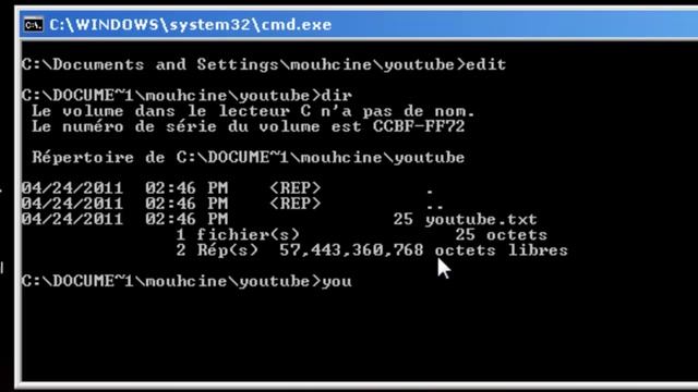 MS-dos ("CMD") - tutorial -3 смотреть онлайн