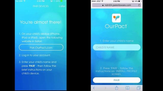 OurPact Parental Control for iOS : How-To Set Up Your Child by ParentsWare, Inc. смотреть онлайн