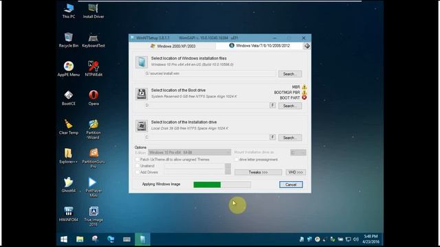 cài win 10/8.1/7 chuẩn uefi - gpt trên WinNTSetup смотреть онлайн