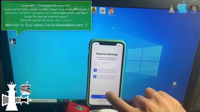 iPhone 11 Pro iCloud Bypass with CHECKRA1N WINDOWS Tool смотреть онлайн