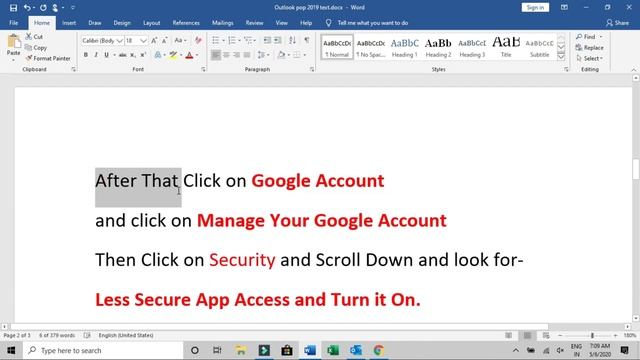 How To Configure Outlook 2019|Gmail|POP|Step By Step|2020|By Nexgen Computech смотреть онлайн