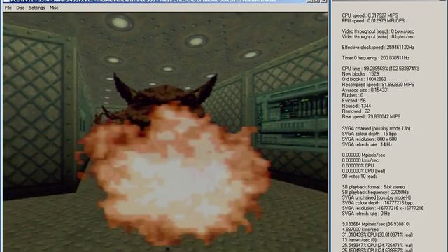 PCem run Ultra HLE Doom 64 смотреть онлайн