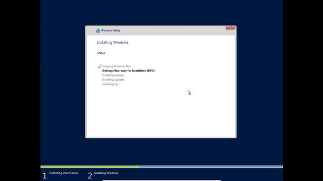 Windows Server 2016 GUI Installation смотреть онлайн