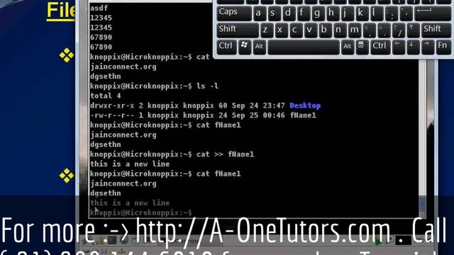 cat Command In UNIX смотреть онлайн
