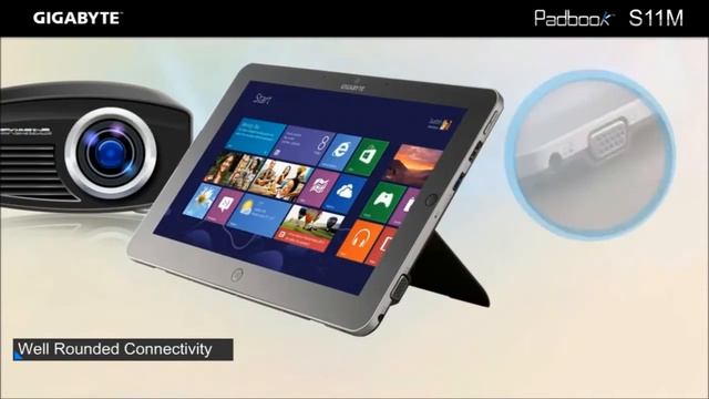 GIGABYTE S11M Windows 8.1 Tablet PC featuring Intel Haswell performance смотреть онлайн