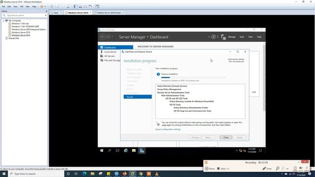Migration Windows Server 2003 Active Directory To Windows Server 2016 смотреть онлайн