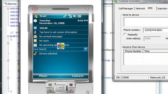 Utilizando WCF con Mobile 6 y SMS en C# смотреть онлайн