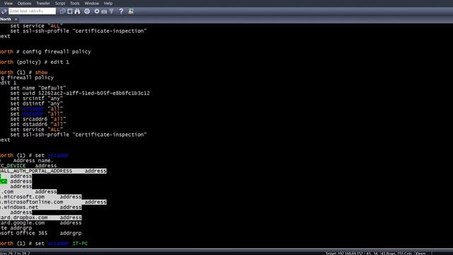 How to configure fortigate via CLI. смотреть онлайн