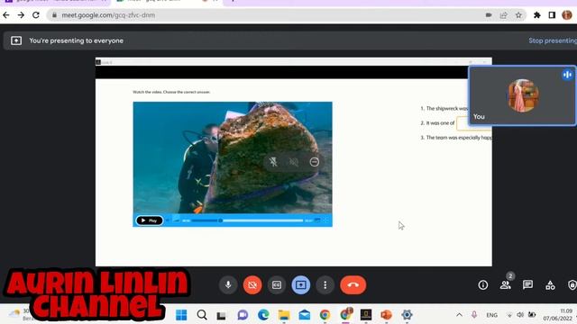Share Video di Google meet Tidak Ada Suara di laptop windows 11 смотреть онлайн