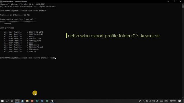 CMD: SHOW ALL Wi-Fi PASSWORD with 2 BASIC COMMANDS | Windows 10,8,7 смотреть онлайн
