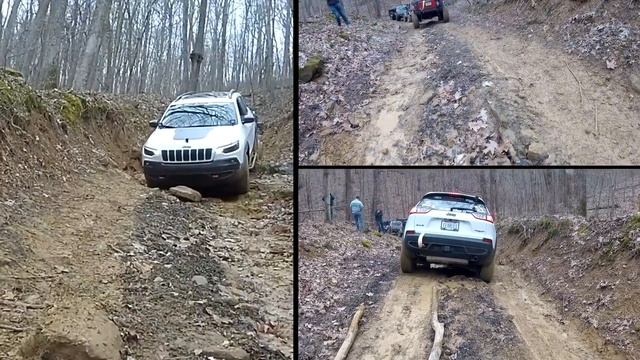 Down the Rocks! Stock Jeep Cherokee Trailhawk Elite, 2019, Off Road Vinton County Ohio смотреть онлайн