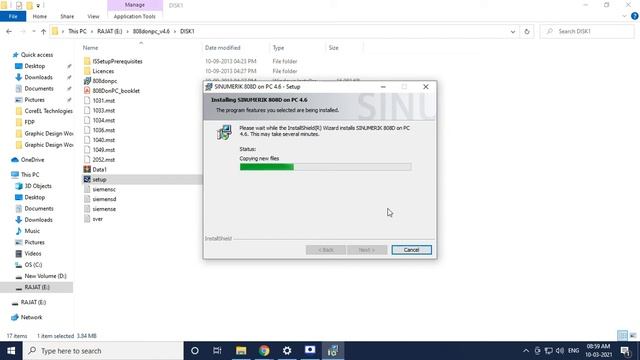 Installation process of SINUMERIK 808D смотреть онлайн