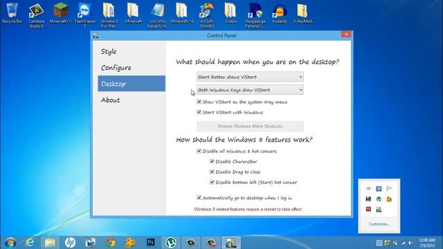 How to make windows 8 look like windows 7 (Start Button Back) смотреть онлайн