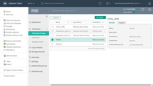 Recovery Manager Central 6.2.0 for VMware – Protection Groups смотреть онлайн