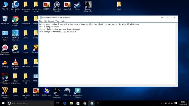 obs win 10 black screen original fix смотреть онлайн