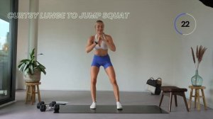 40 Min.  Killer Legs, Booty with weights   Abs Finisher
