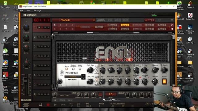 MAIN LAGU METAL PAKAI LAPTOP AJA | AMPLITUBE 4 TWEAKING | LINK DOWNLOAD смотреть онлайн