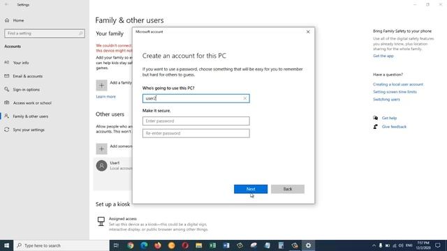 how to create an additional user account on windows 10 | how to add another user on windows 10 смотреть онлайн