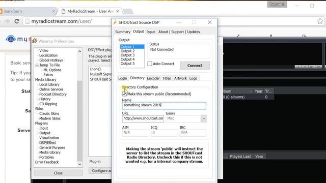 Configure shoutcast source plugin to connect to a myradiostream.com server смотреть онлайн