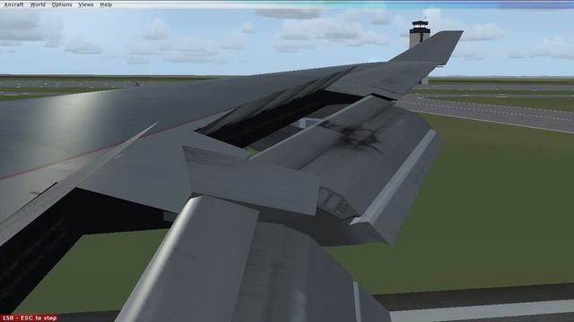 Flight Simulator X (FSX) Landing B747 (Window View) смотреть онлайн