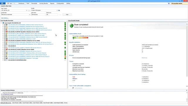 Scan your network for XP machines using GFI LanGuard смотреть онлайн