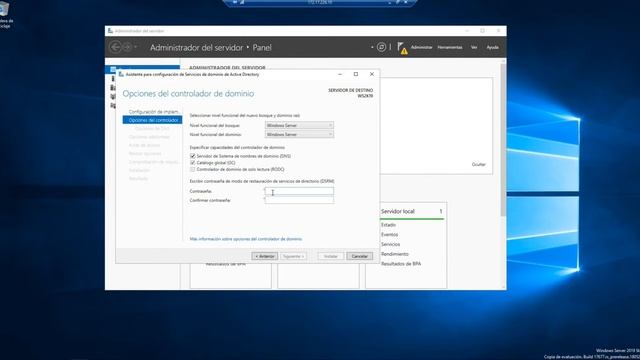 Windows Server 2019 - Crear controlador de dominio смотреть онлайн