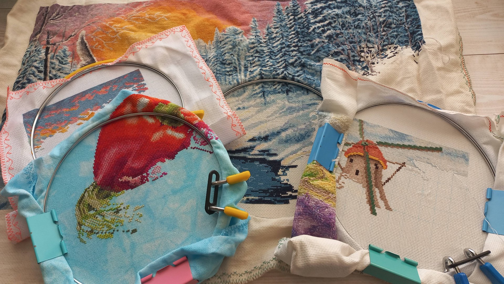 Вышивальные будни 7-13 октября 24 г. Лесной страж/Осенние росы/Мельница/Овощи. Хорошие продвижения. смотреть онлайн