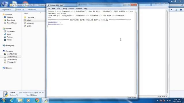 AI Bot Part 4 | Opening Windows Programs | Execute Codes смотреть онлайн