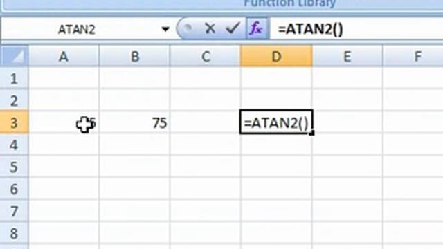 How to return the arctangent of specified co ordinates in radians using formulas смотреть онлайн