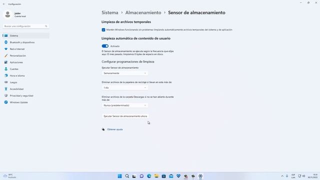 Windows 11 22h2 / Como Liberar espacio en unidades de disco / Activar sensor de almacenamiento смотреть онлайн