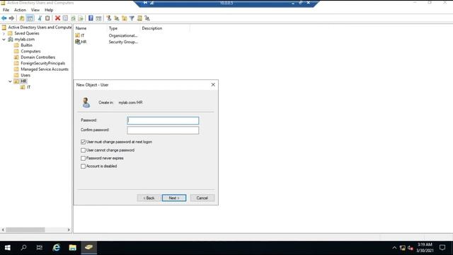 How to create User, Group and OU in Windows server-2019 step by step смотреть онлайн