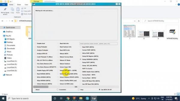 MTK Meta Mode Unlock Tool 2022 New Free || Mtk Auth Bypass Tool 2022