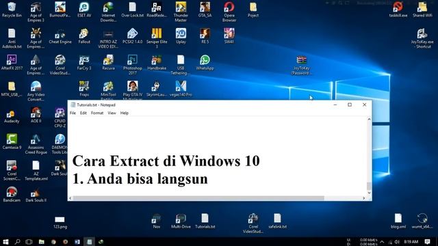 Cara Ekstrak File Rar di Windows 10 смотреть онлайн