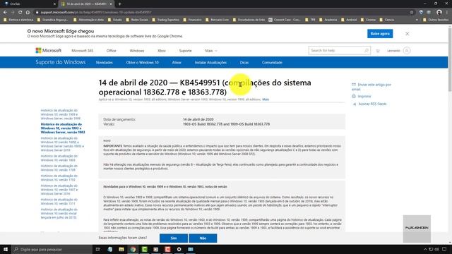Atualização KB4549951 Pode Causar Falhas Na Rede Wireless E Bluetooth - Saiba Mais смотреть онлайн