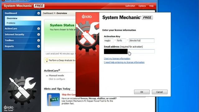 Using My System Mechanic® Activation Key on System Mechanic Free смотреть онлайн
