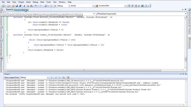 Progress Bar Timer Labels Buttons NumericUpDown - Visual C++ смотреть онлайн