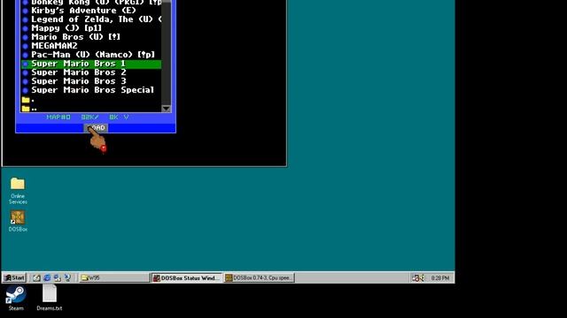 Running Windows 95 in DOSBox on Windows 98 in DOSBox смотреть онлайн