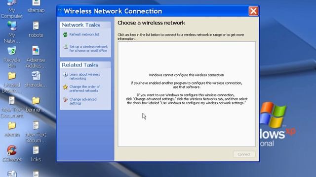Windows Cannot Configure This Wireless Connection in XP смотреть онлайн