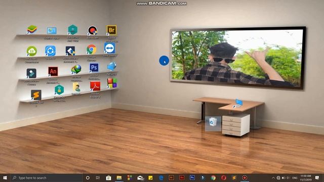How To Make Classic 3D Desktop In Windows 7/8/10. Make Your Desktop Look AWESOME Just 2 minute смотреть онлайн