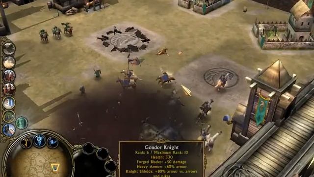 bfme 1 , 1,0 patch - no mod - 2 Gandalf Bug - 7 vs 1 Hard Army - Gondor смотреть онлайн
