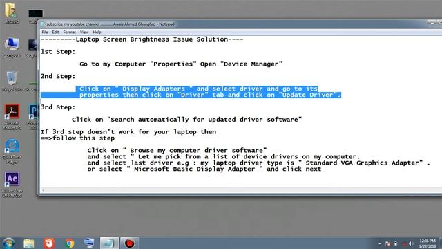 Laptop Screen Brightness Solution for Windows 7, 8, 10 смотреть онлайн