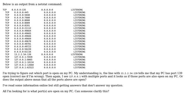 Understanding netstat output смотреть онлайн