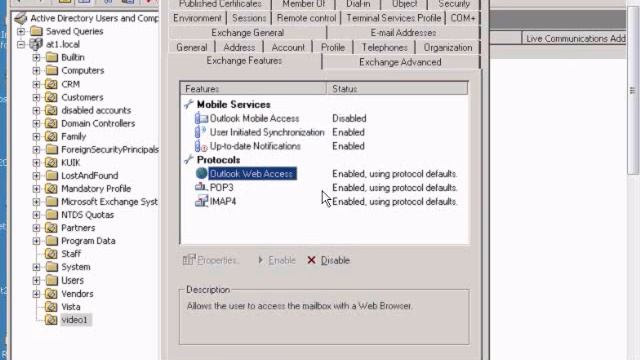 Disable Exchange features with Windows and Exchange 2003 server смотреть онлайн