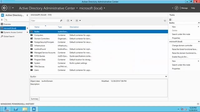 enable active directory recycle bin windows server 2012 r2 смотреть онлайн
